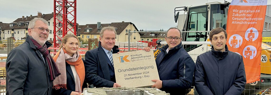 Grundsteinlegung am Klinikum Altmühlfranken